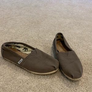 TOMS gray shoes